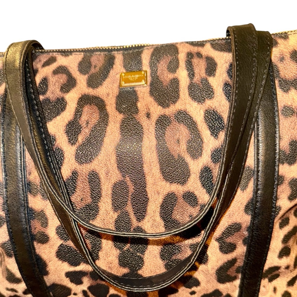 Dolce & Gabbana Leopard Print Tote Bag - Picture 5 of 16
